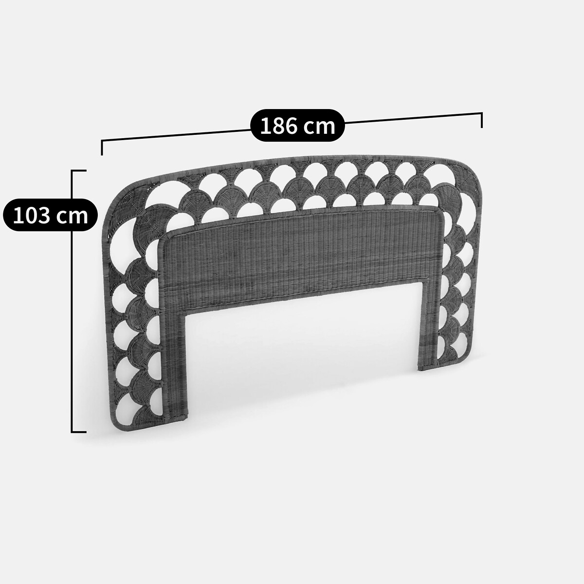Palma Rattan Headboard natural, LA REDOUTE INTERIEURS