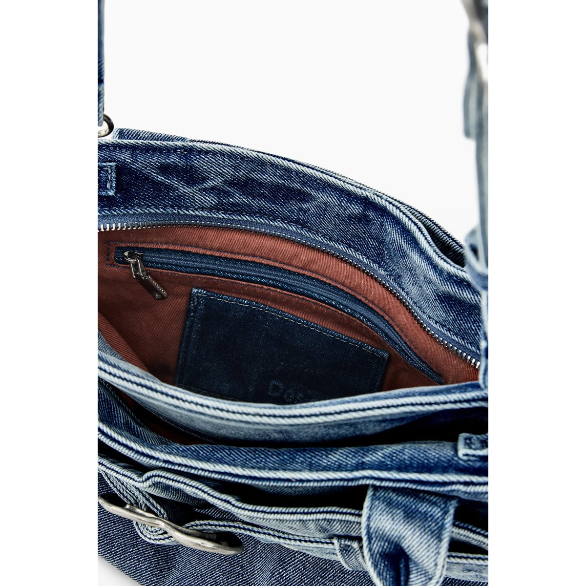 Sac en jean moyen noir, DESIGUAL