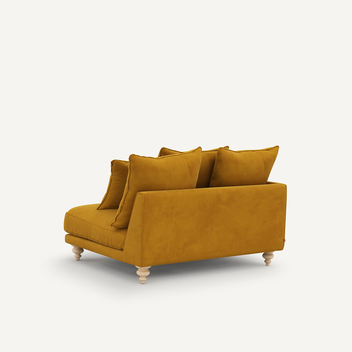 Sofa-Element Lazare, Samt senfgelb, AM.PM