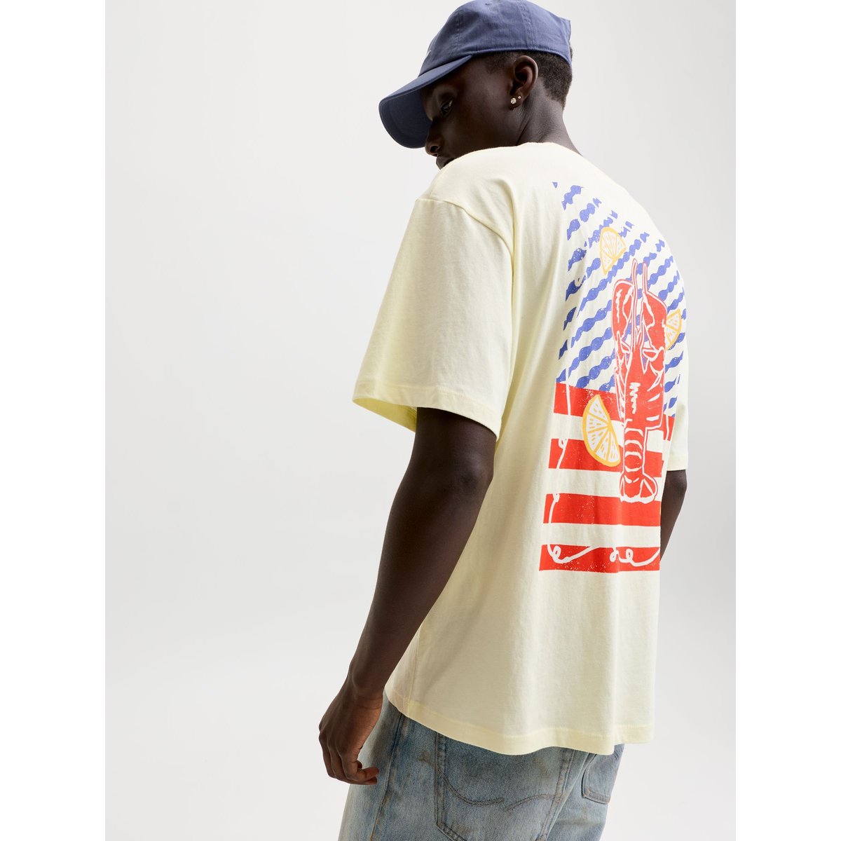 T-Shirt transparent yellow, JACK & JONES