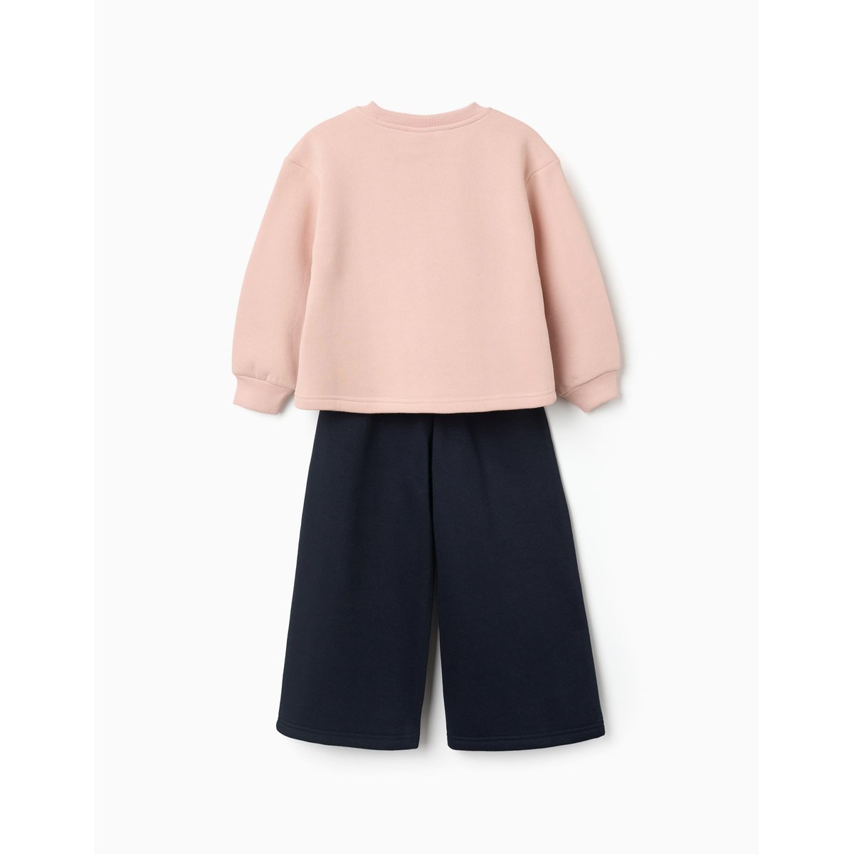 Ensemble de jogging en coton peigné avec imprimé art rose clair, ZIPPY