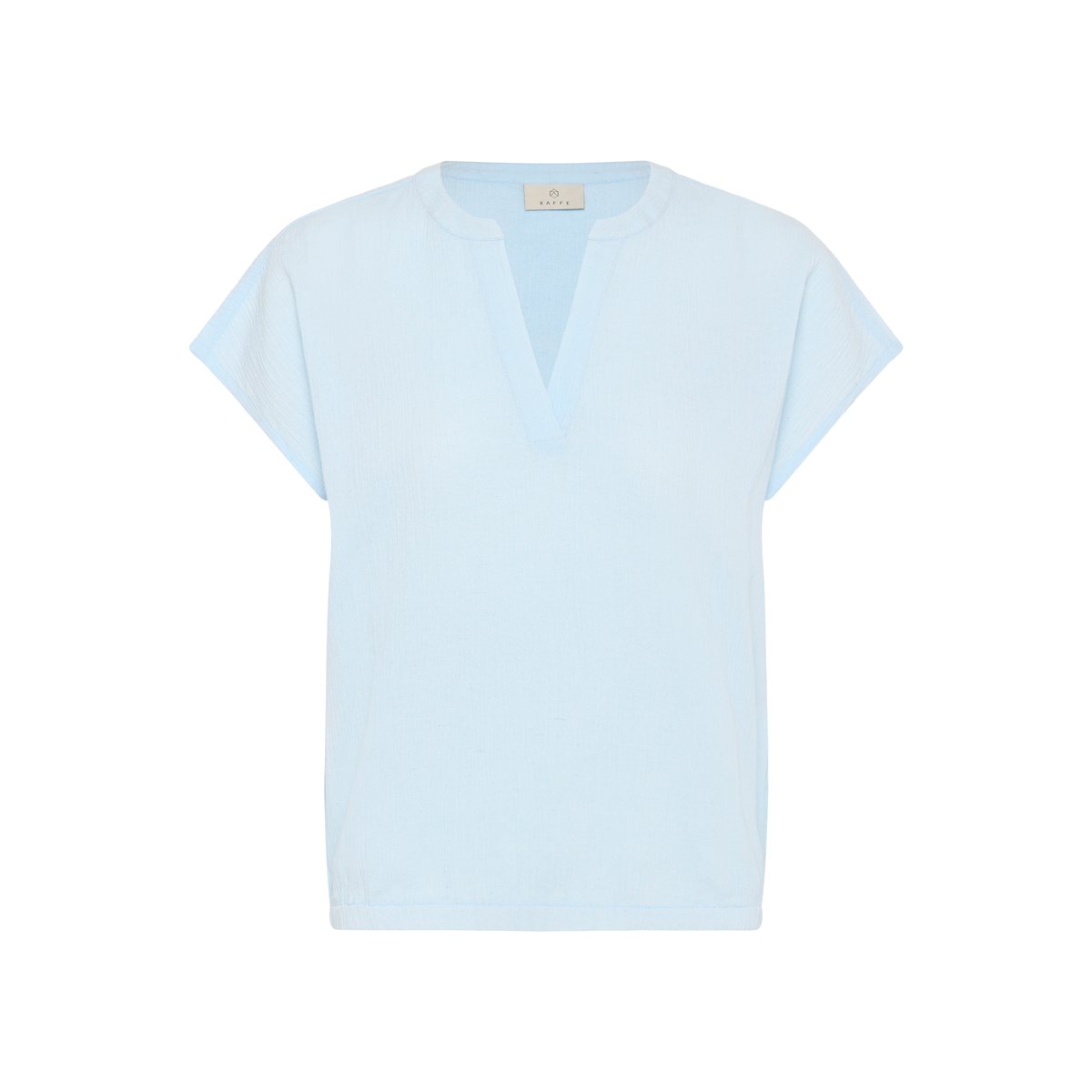 Blouse with short sleeve bleu nantucket breeze, KAFFE