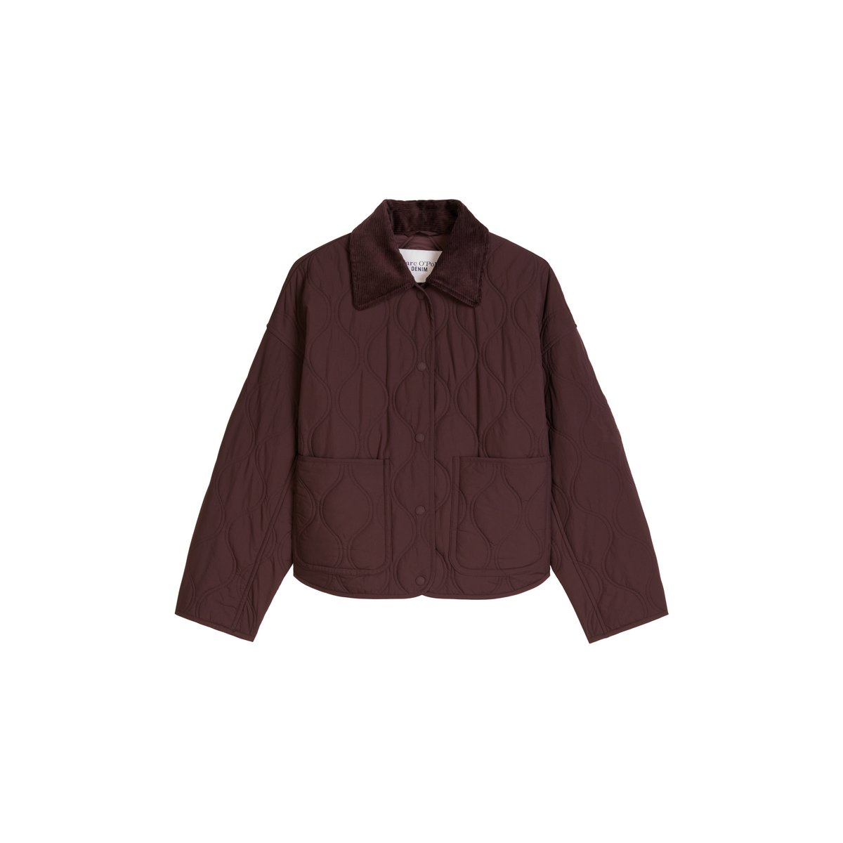 Veste matelassée style barn regular en nylon recyclé marron, MARC O’POLO DENIM