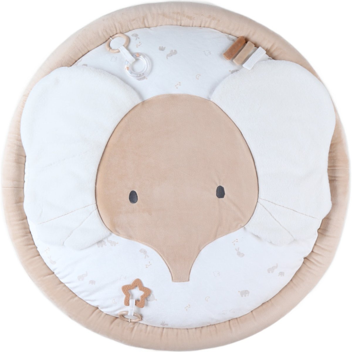 Tapis d'éveil avec arches ecru, blanc, marron, NOUKIE'S