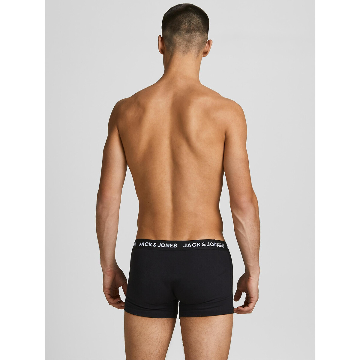 Lot de 5 boxers unis Jachuey noir, JACK & JONES