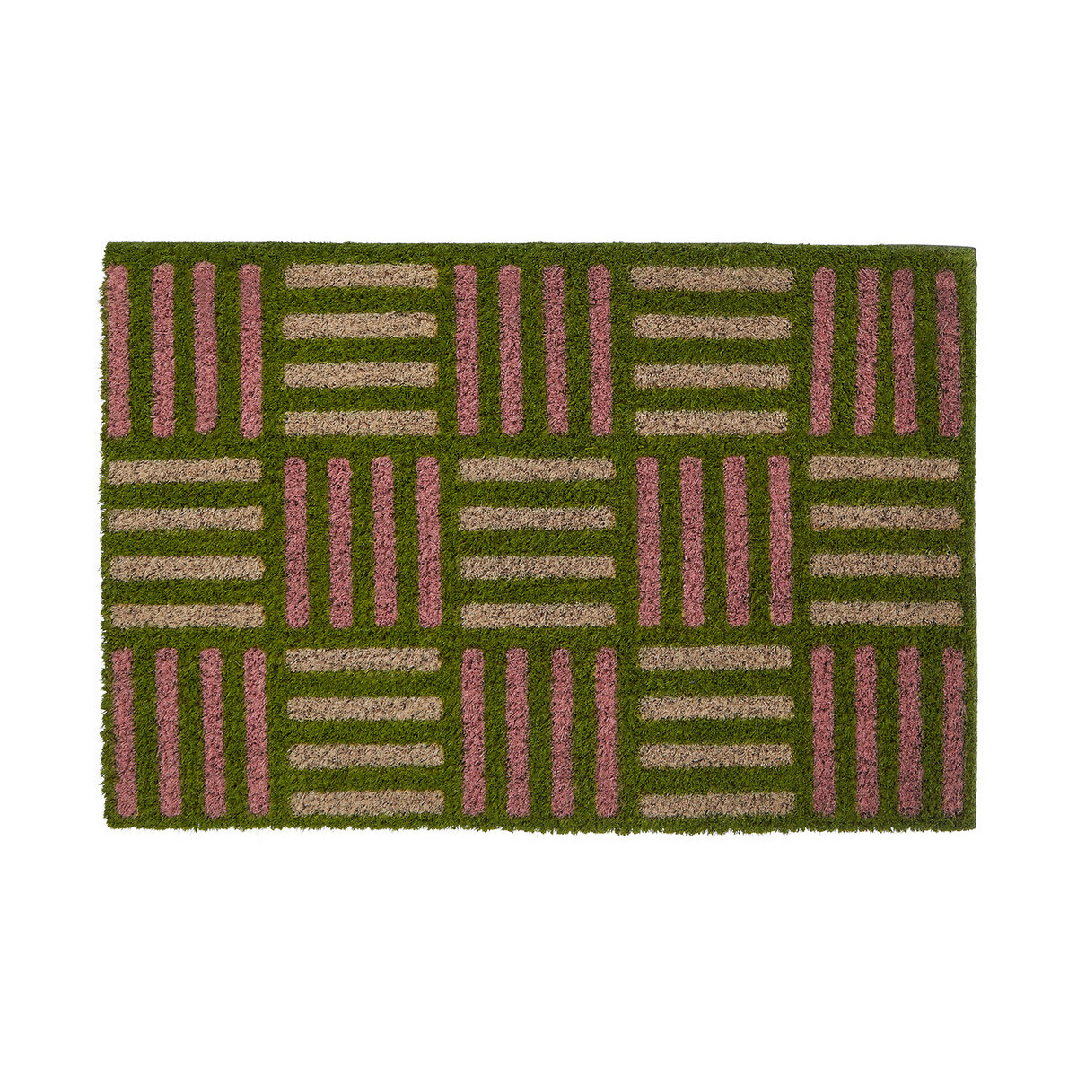 Striped Coir Doormat multi-coloured, SO'HOME