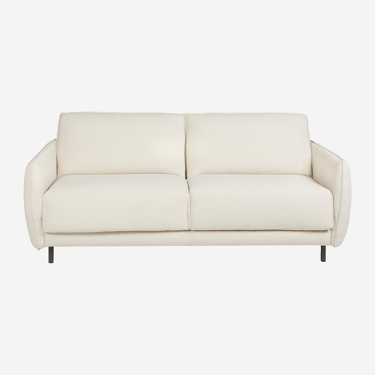 Canapé convertible polyester MILANO II crème, HABITAT