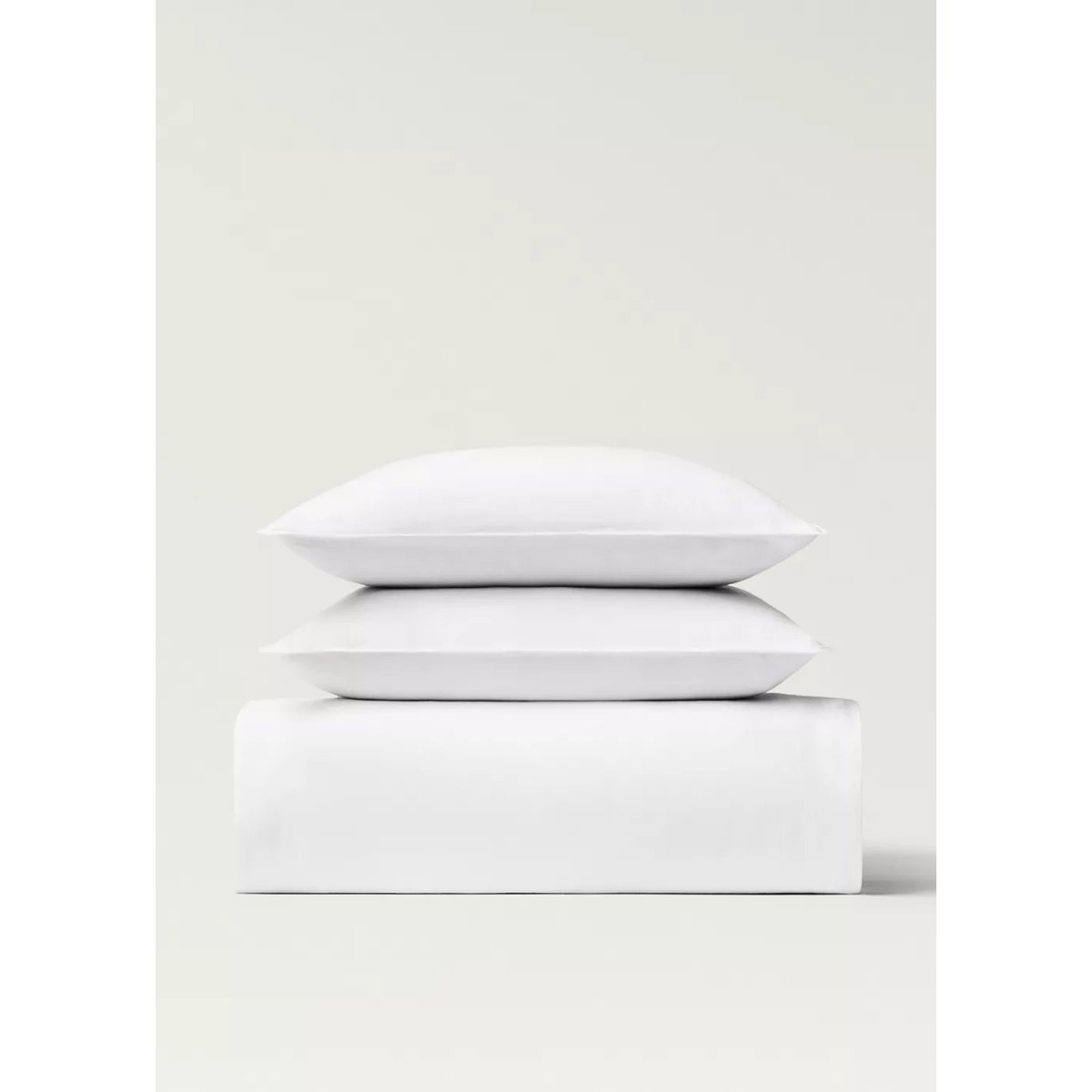 Housse de couette lin lavé lit 90 cm blanc, MANGO HOME