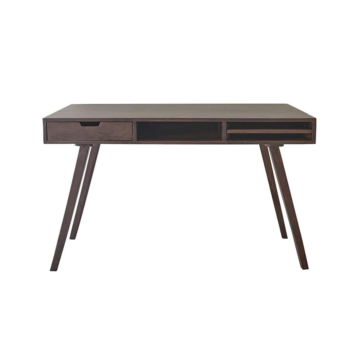 Bureau en bois de manguier 120 cm BRUNE marron, BERAH GETAH