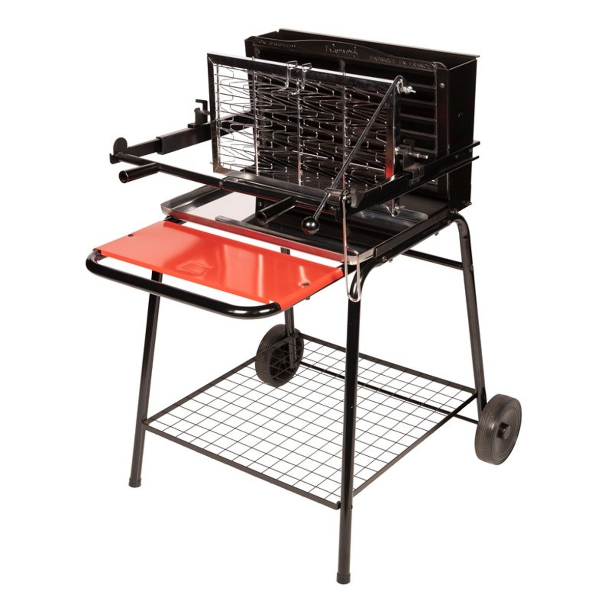 Pack Barbecue charbon vertical, Raymond, RAYMOND noir, rouge, noir, SOMAGIC