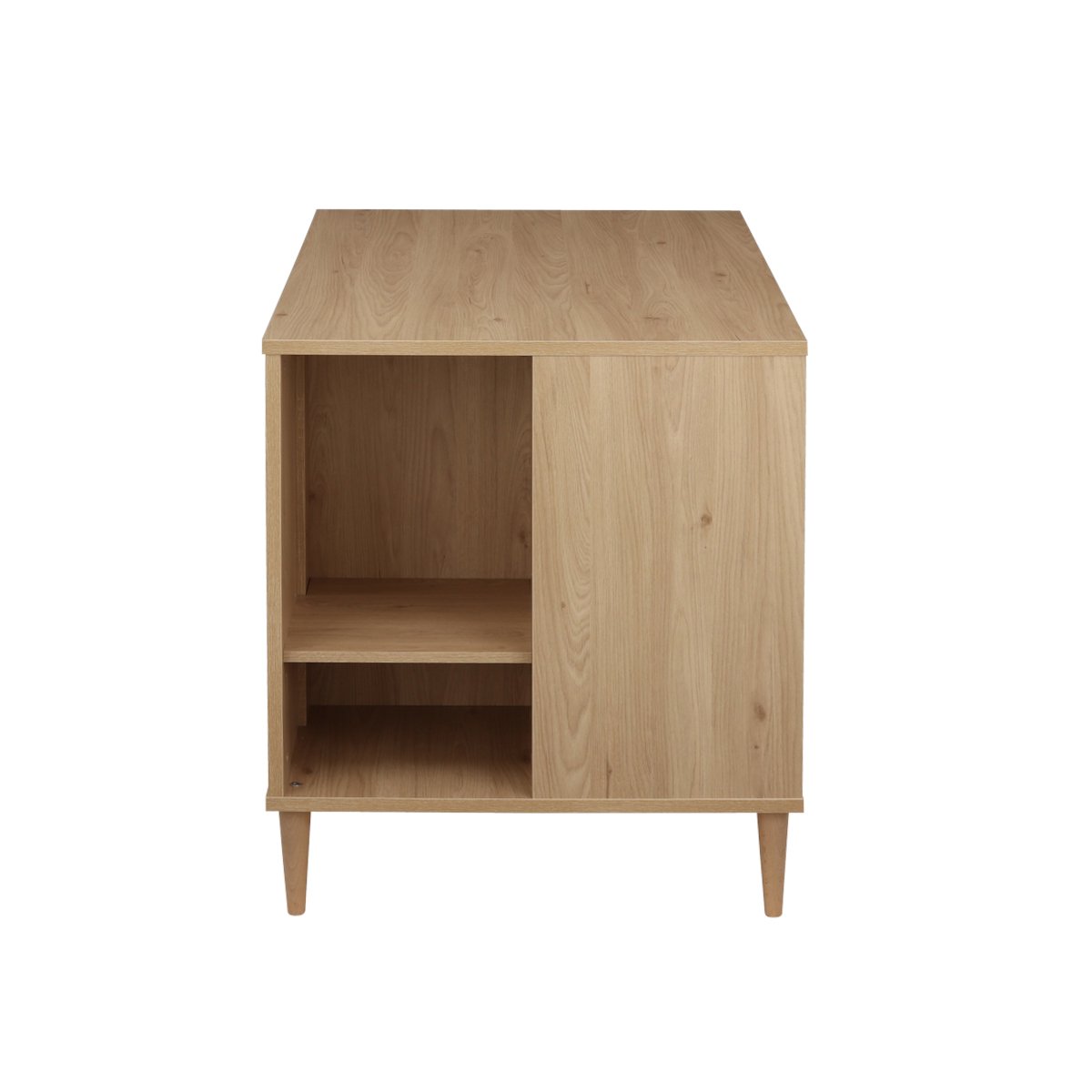 Commode-îlot bébé  avec rangements 3 faces marron, SAUTHON