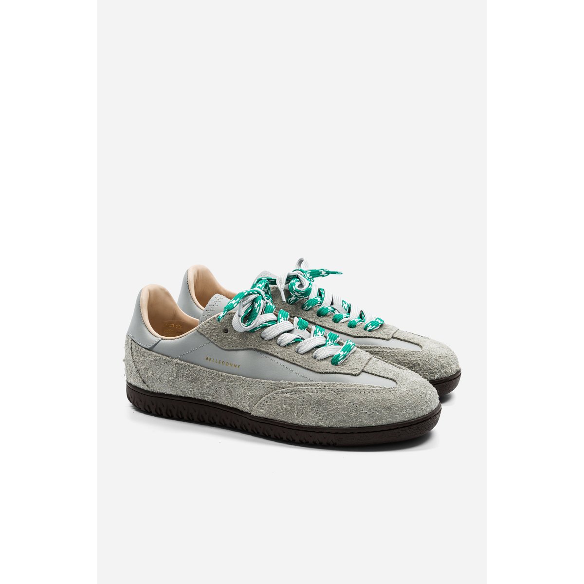 Basket cuir hairy B7 gris, BELLEDONNE