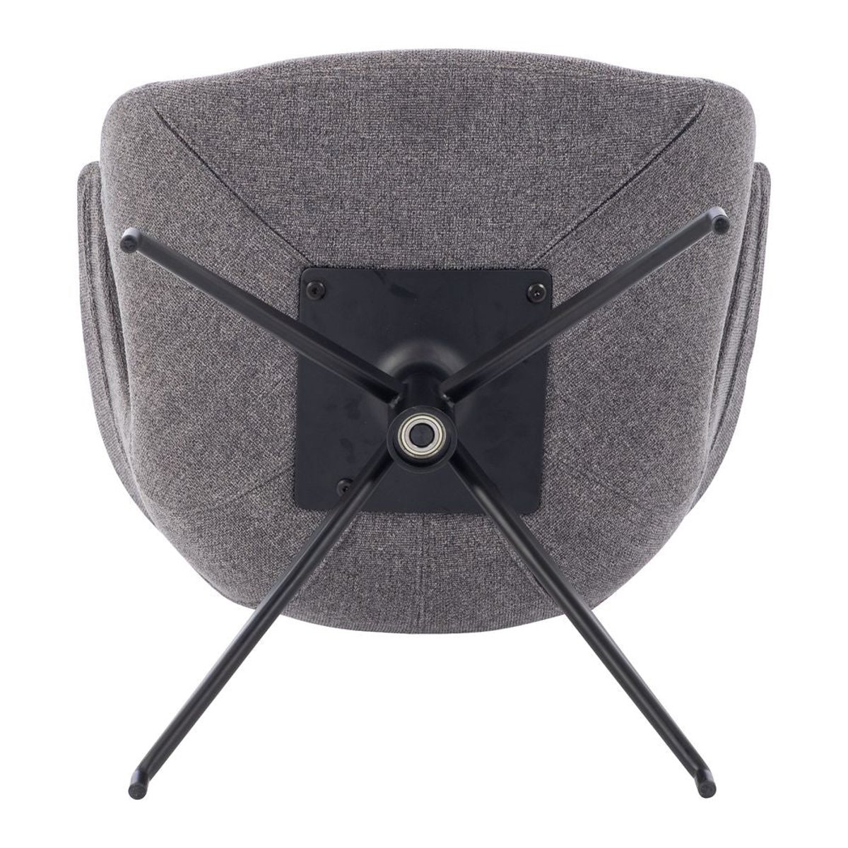 Chaise repas accoudoir tissu gris foncé, ZAGO