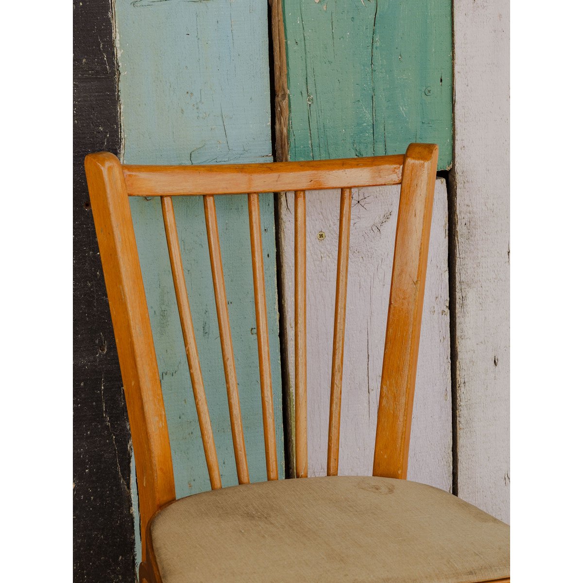 Lot de 6 chaises Baumann en bois Claude N°1387 - Bon état bois clair, DEBONGOUT