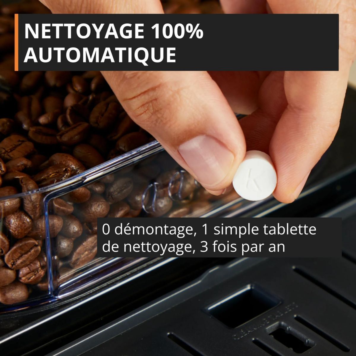 Expresso Broyeur Intensity Lait, Machine espresso automatique, 5 boissons EA5028E0 couleur unique, KRUPS