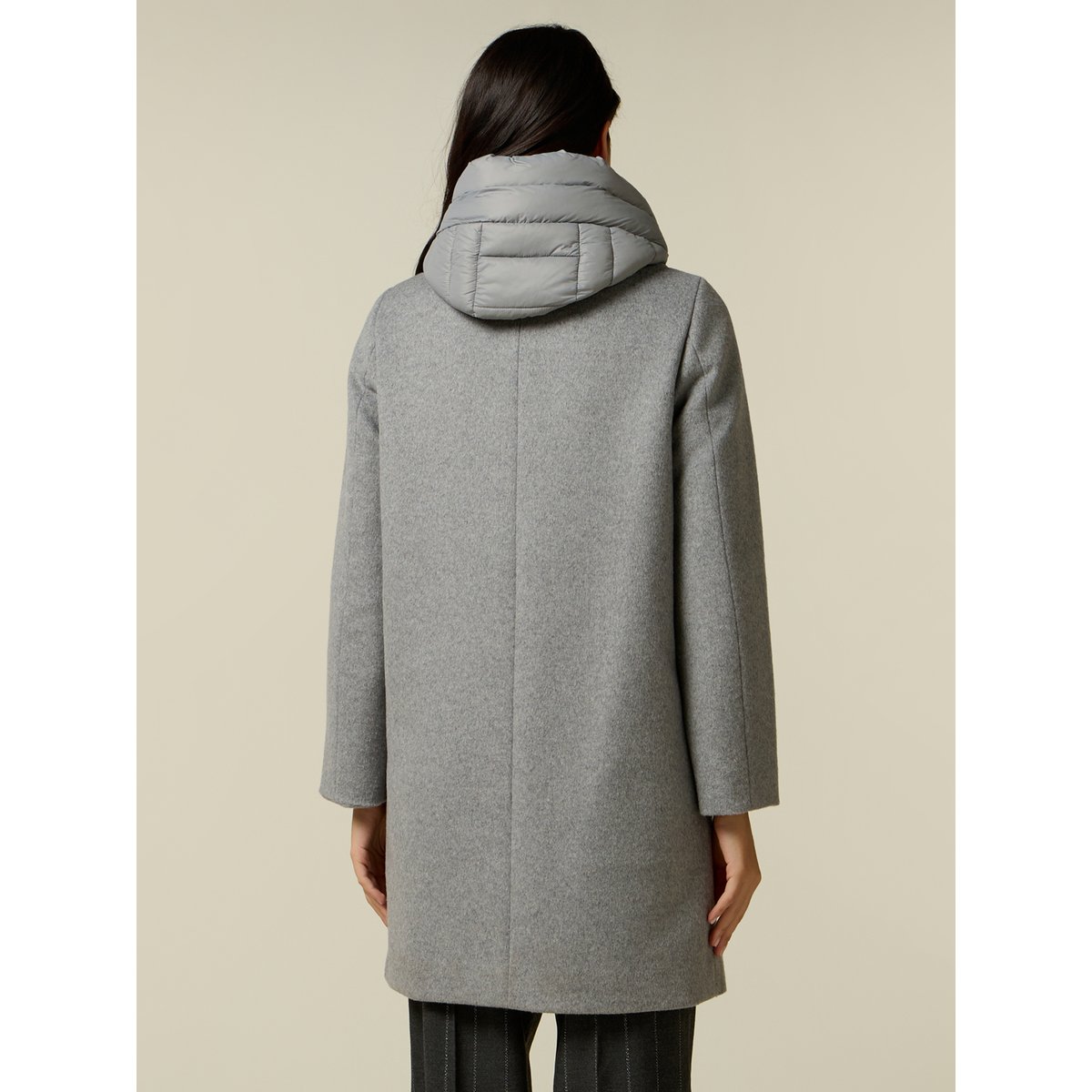 Manteau avec inserts gris, OLTRE