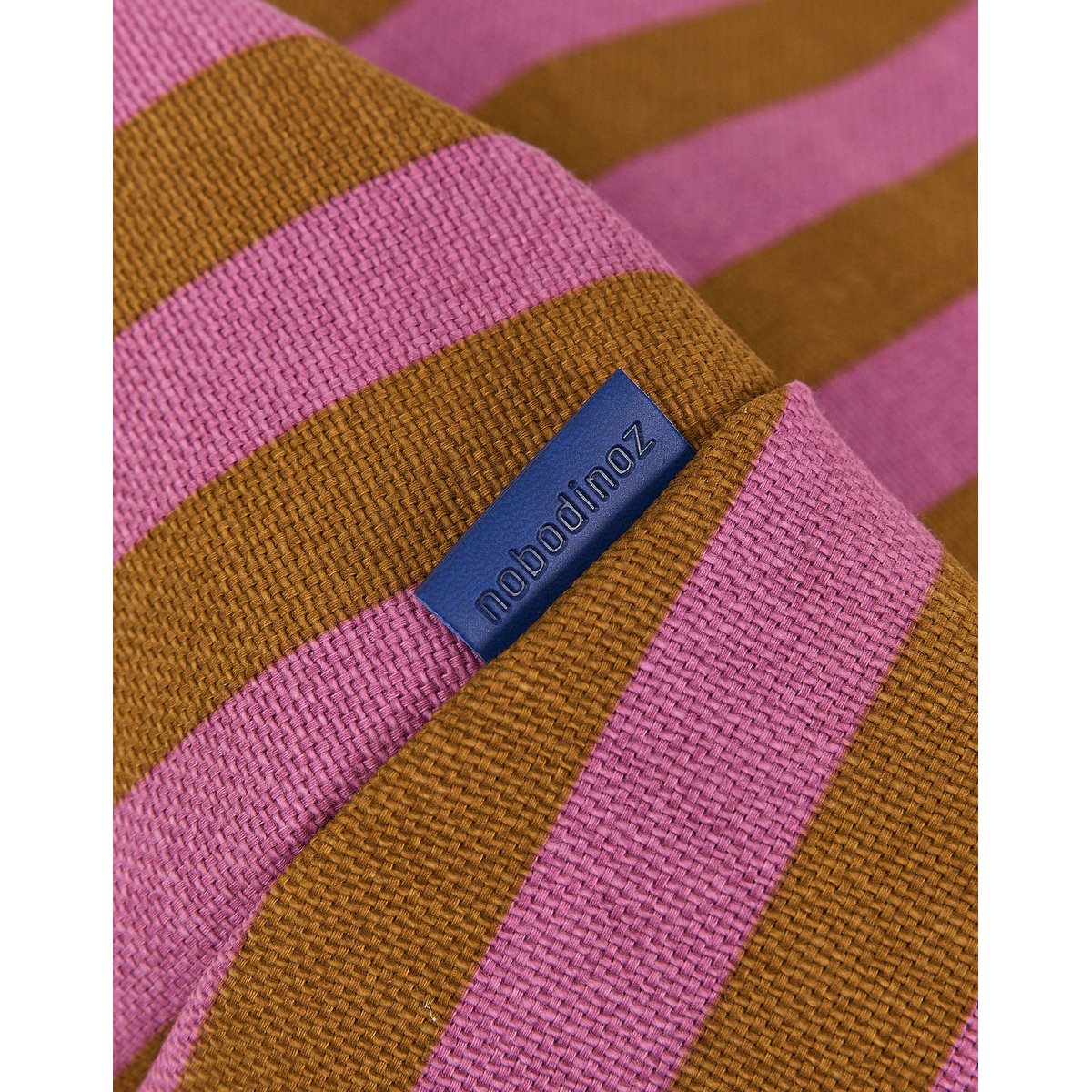 Pouf long - taille enfant - Bliss pink curry stripes, NOBODINOZ