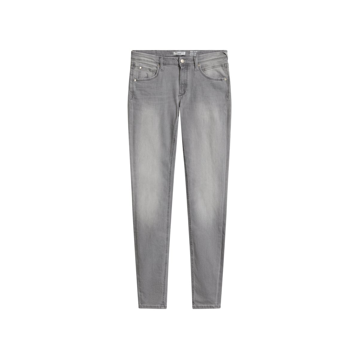 Jeans modèle Alva slim en coton biologique mélangé gris, MARC O’POLO DENIM