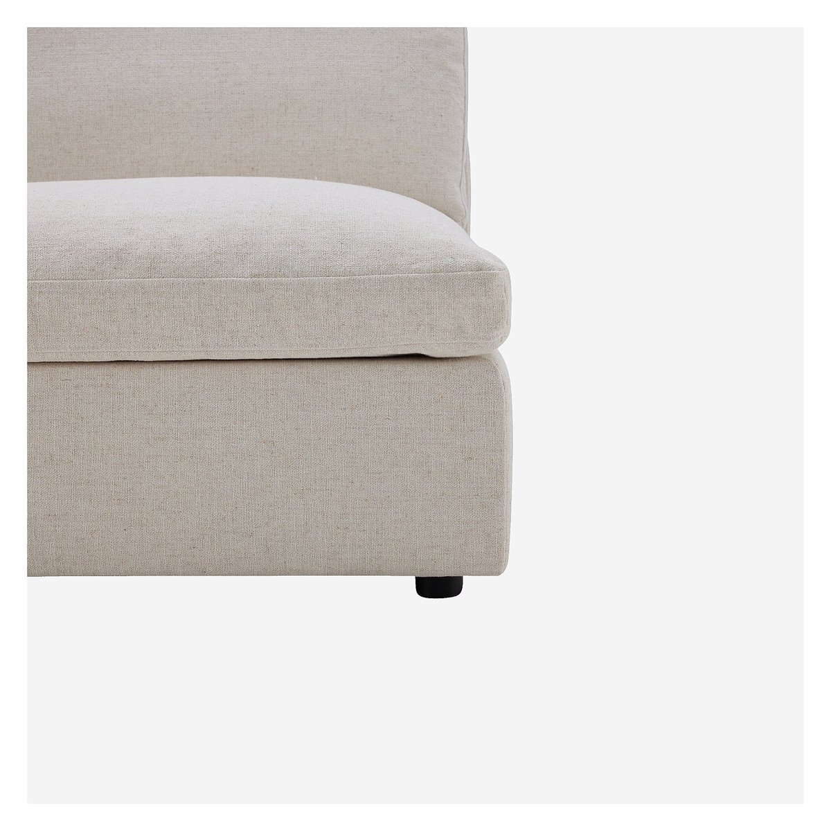 Chauffeuse en tissu LAVINIO beige, HABITAT