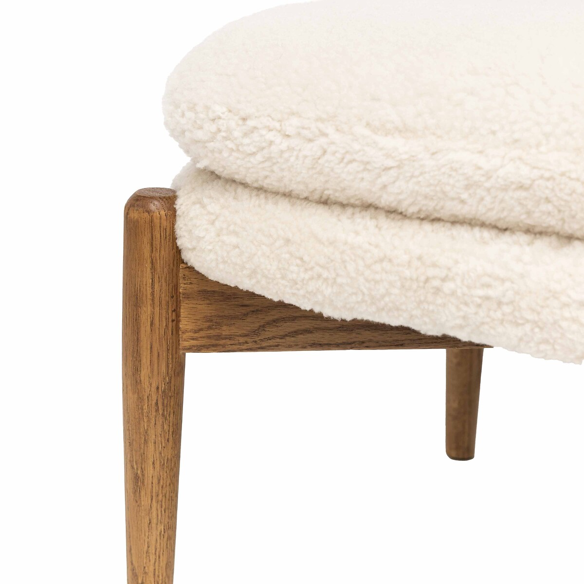 Dulcimer Sheepskin Footstool ecru, ÉDITÉ