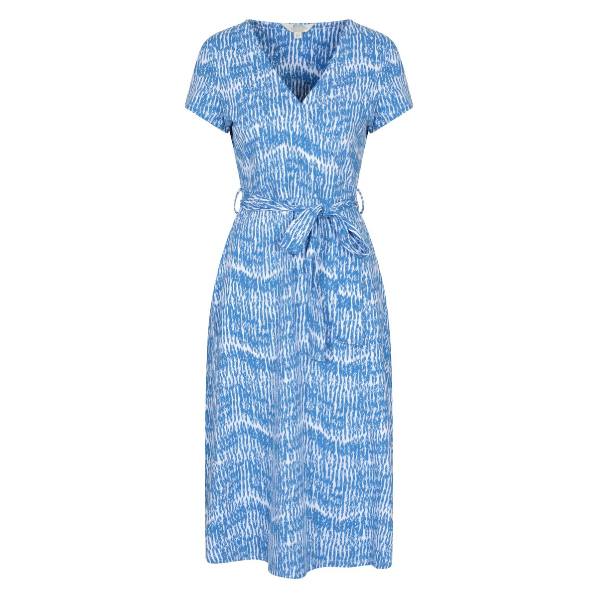 Robe mi-longue style portefeuille SANTORINI bleu vif, MOUNTAIN WAREHOUSE