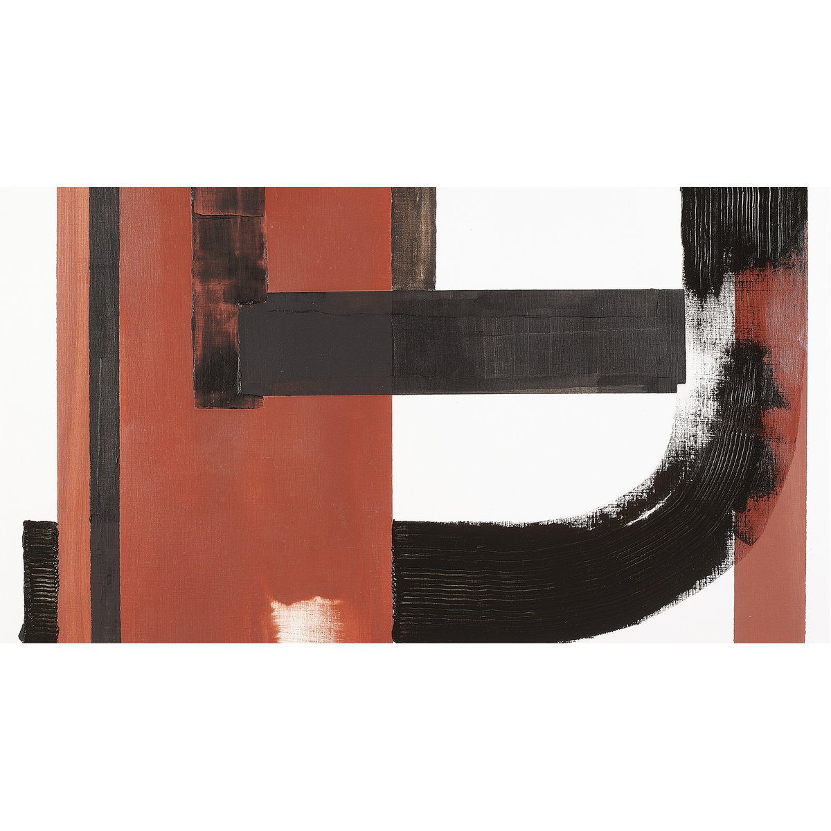 Tableau archit rouge en toile imprimée, 200x110 cm rouge, ACTE DECO