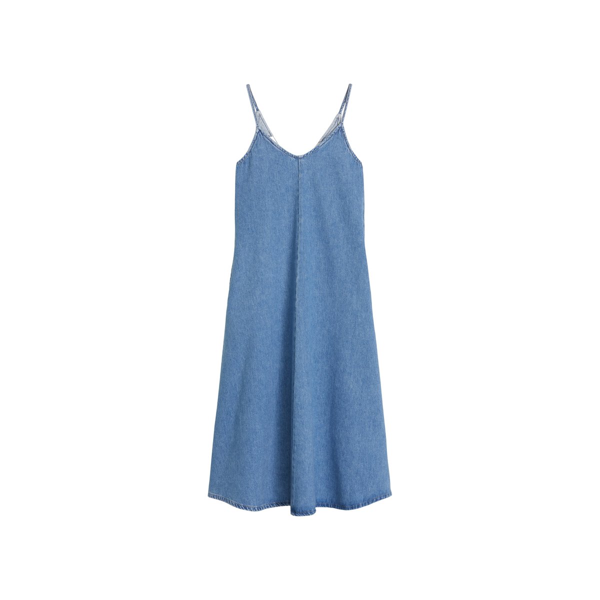 Robe en jean à bretelles relaxed en pur coton organique bleu, MARC O’POLO DENIM