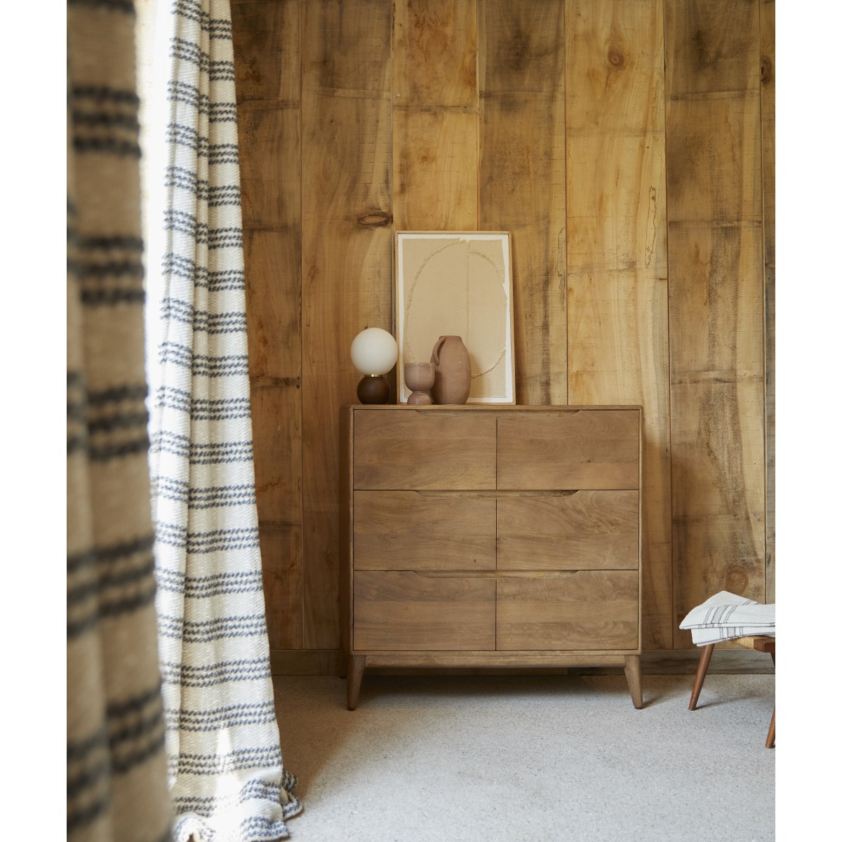 Commode en Manguier massif, GABRIELLE marron, TIKAMOON