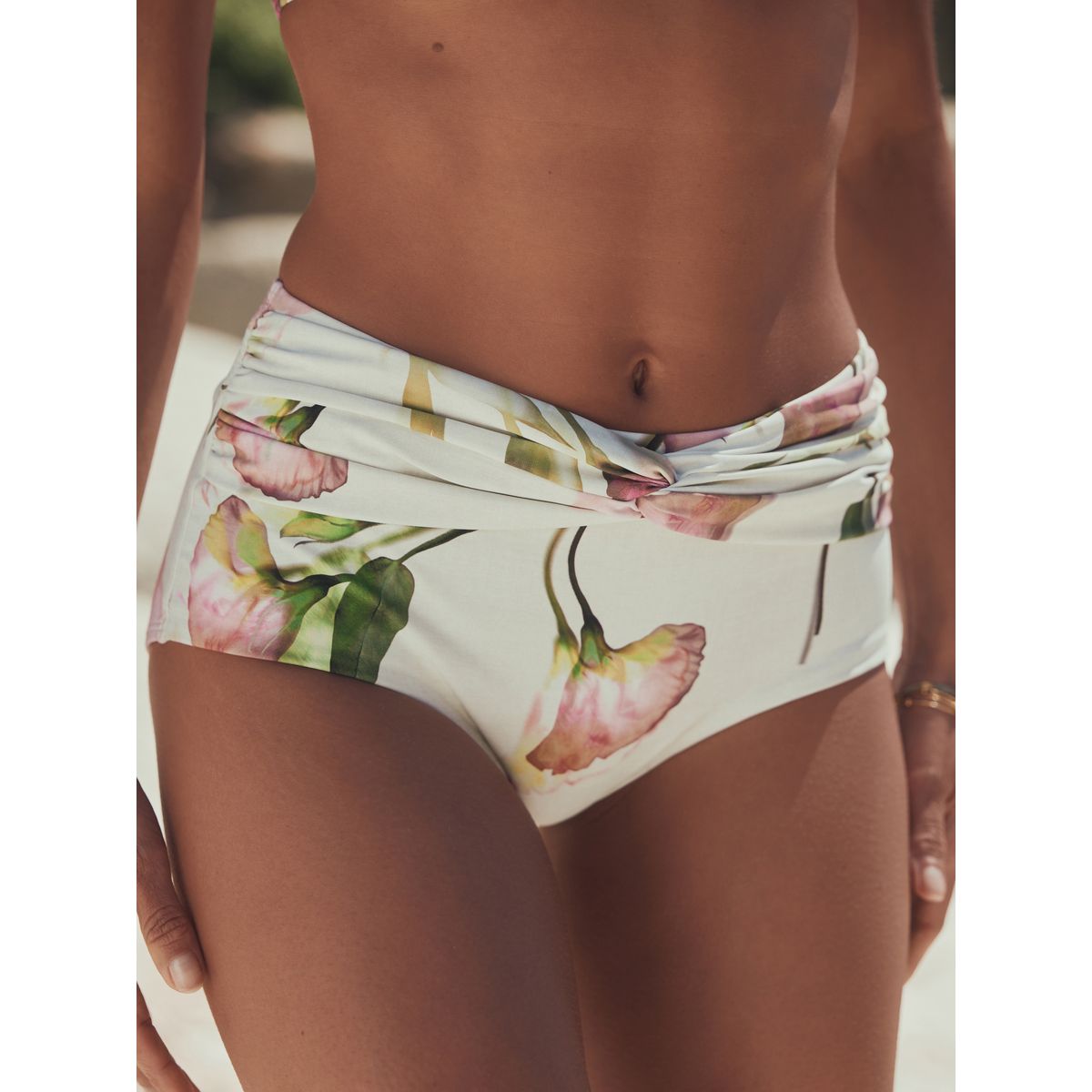 Bas de bikini fleurs de tulipe crème/violette, NEXT