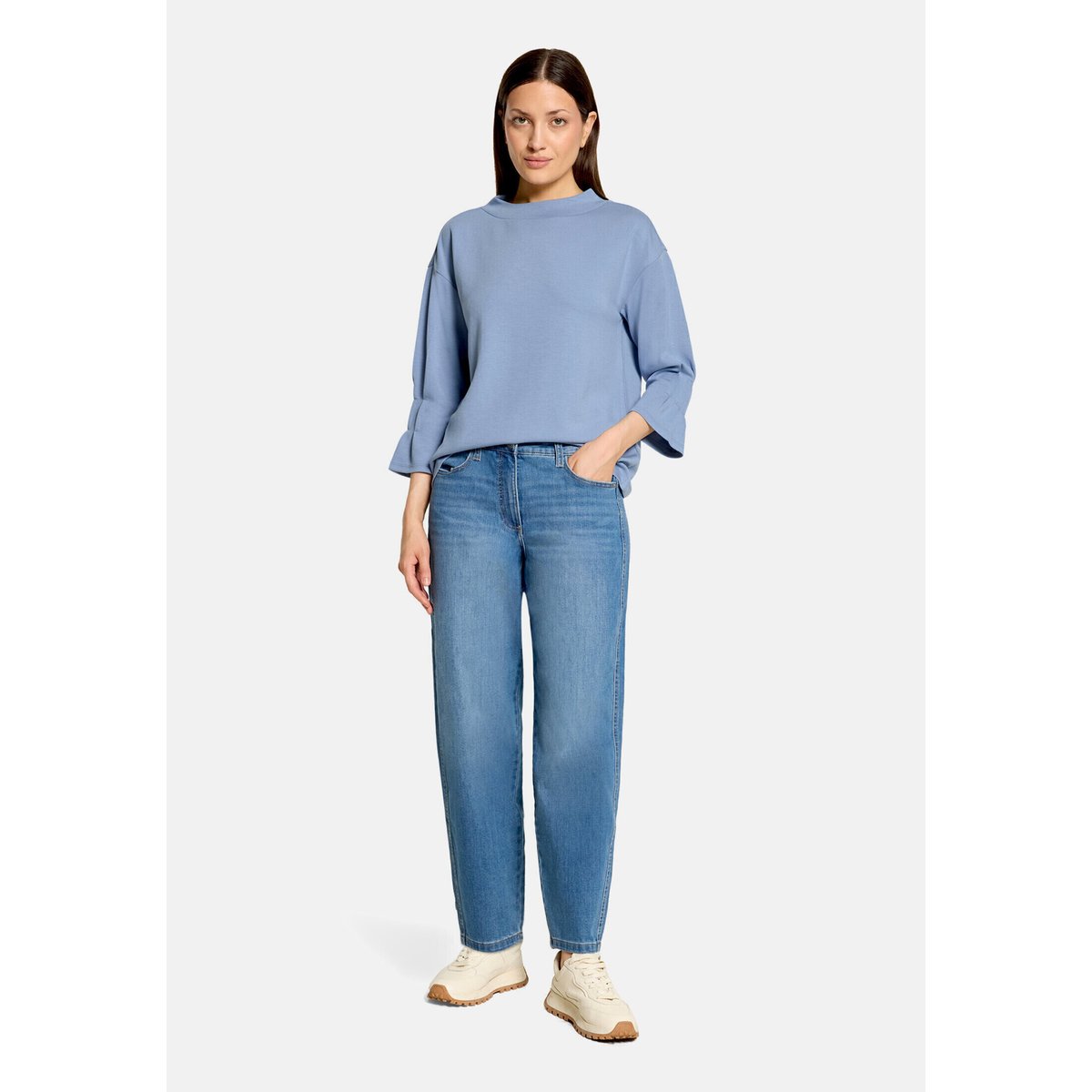 Sweat-shirt à manches en trompette infinity, BETTY BARCLAY