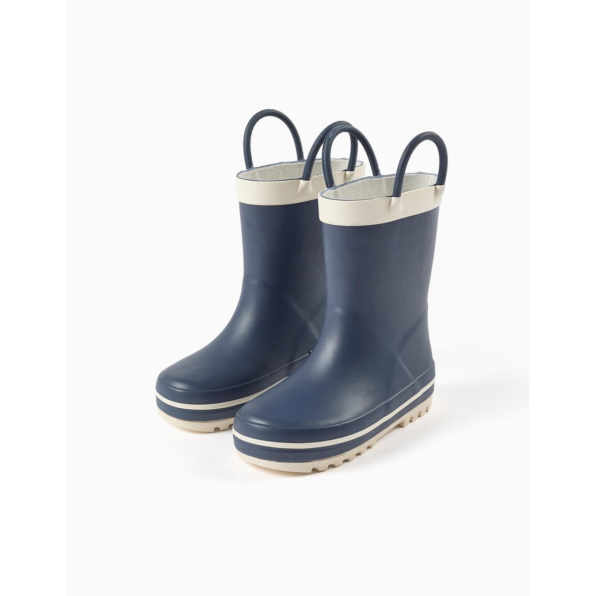 Bottes de pluie en caoutchouc avec anses bleu, ZIPPY