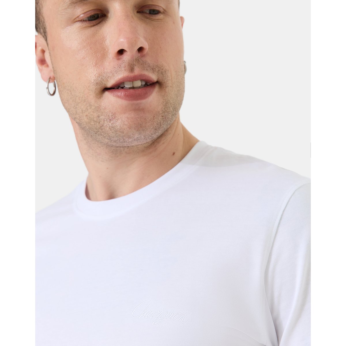 T-Shirt motif devant; brodé TEE CUSTOM blanc, CHEVIGNON