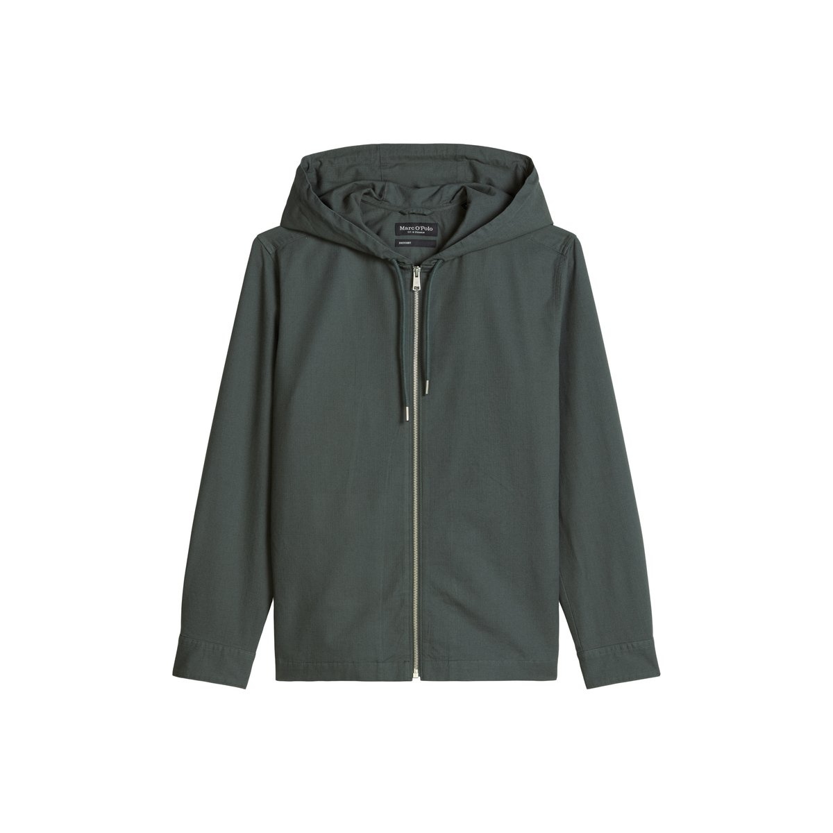 Survêtement à capuche regular en dobby de coton bio robuste gris foncé, MARC O'POLO