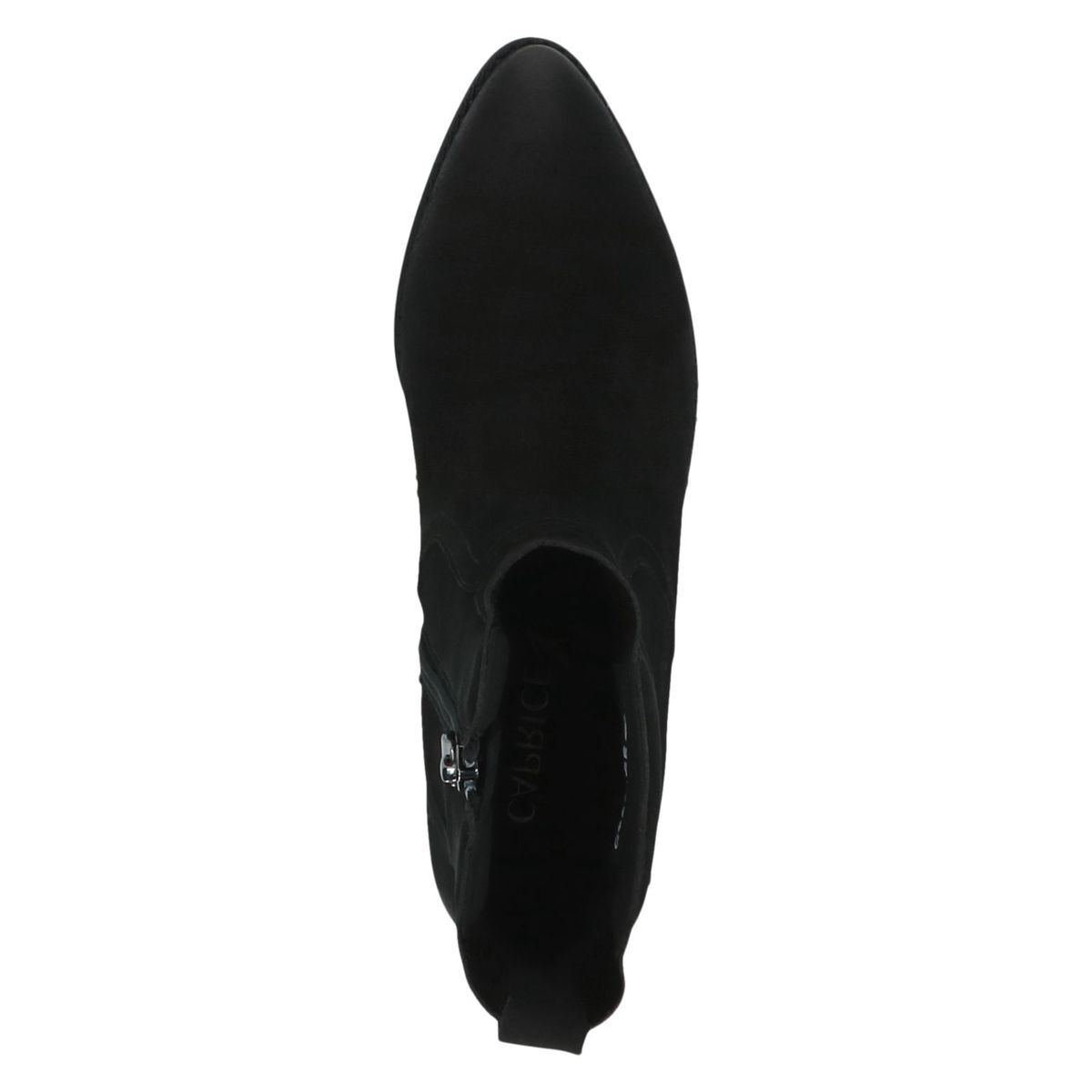 Bottine en cuir noir nubuck, CAPRICE