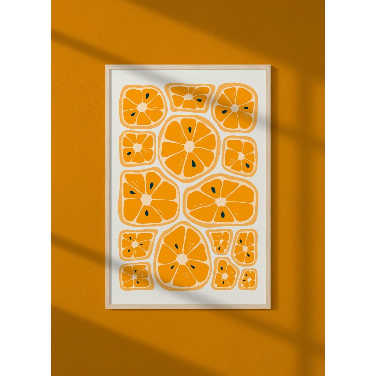Affiche Rondelles d'Oranges blanc, L'AFFICHERIE