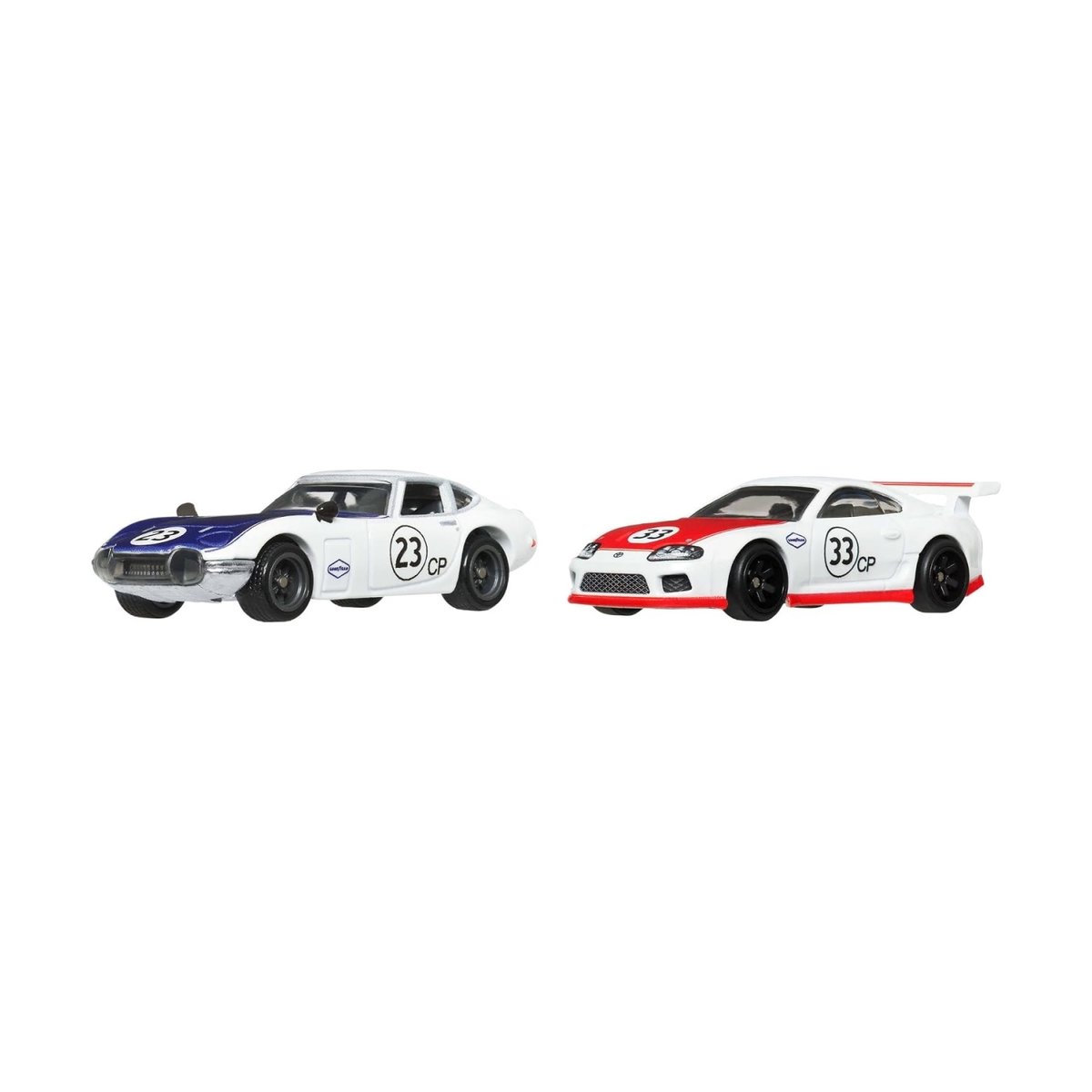 Hot Wheels Lot de 2 véhicules Toyota - 2000GT et Supra multicolore, MATTEL