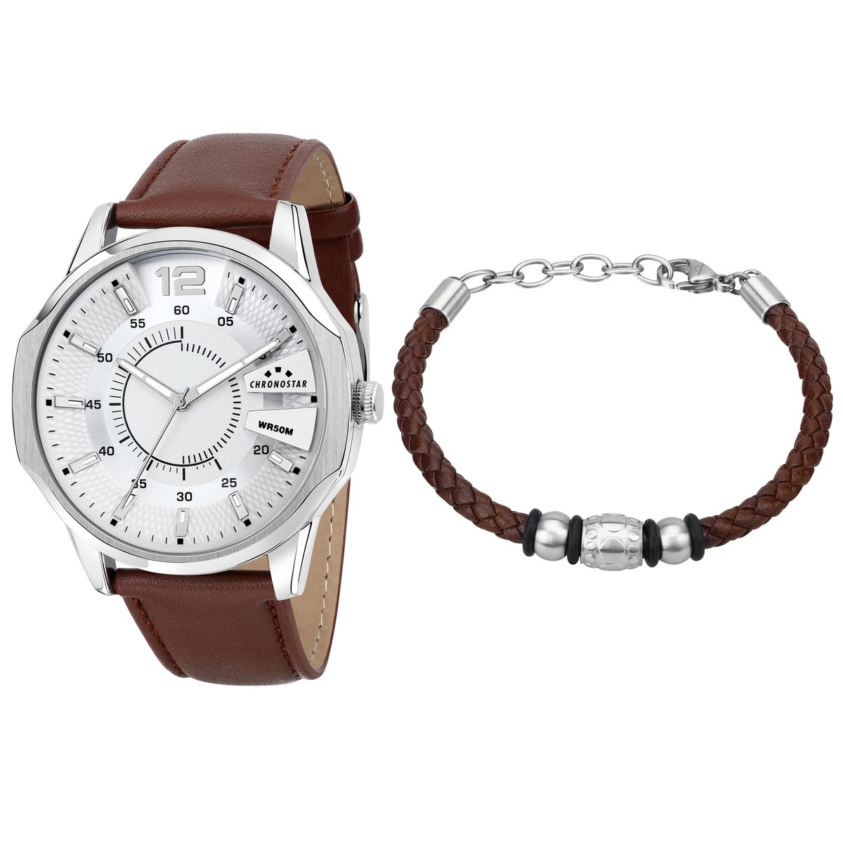Montre BRAVE noir, mat, CHRONOSTAR