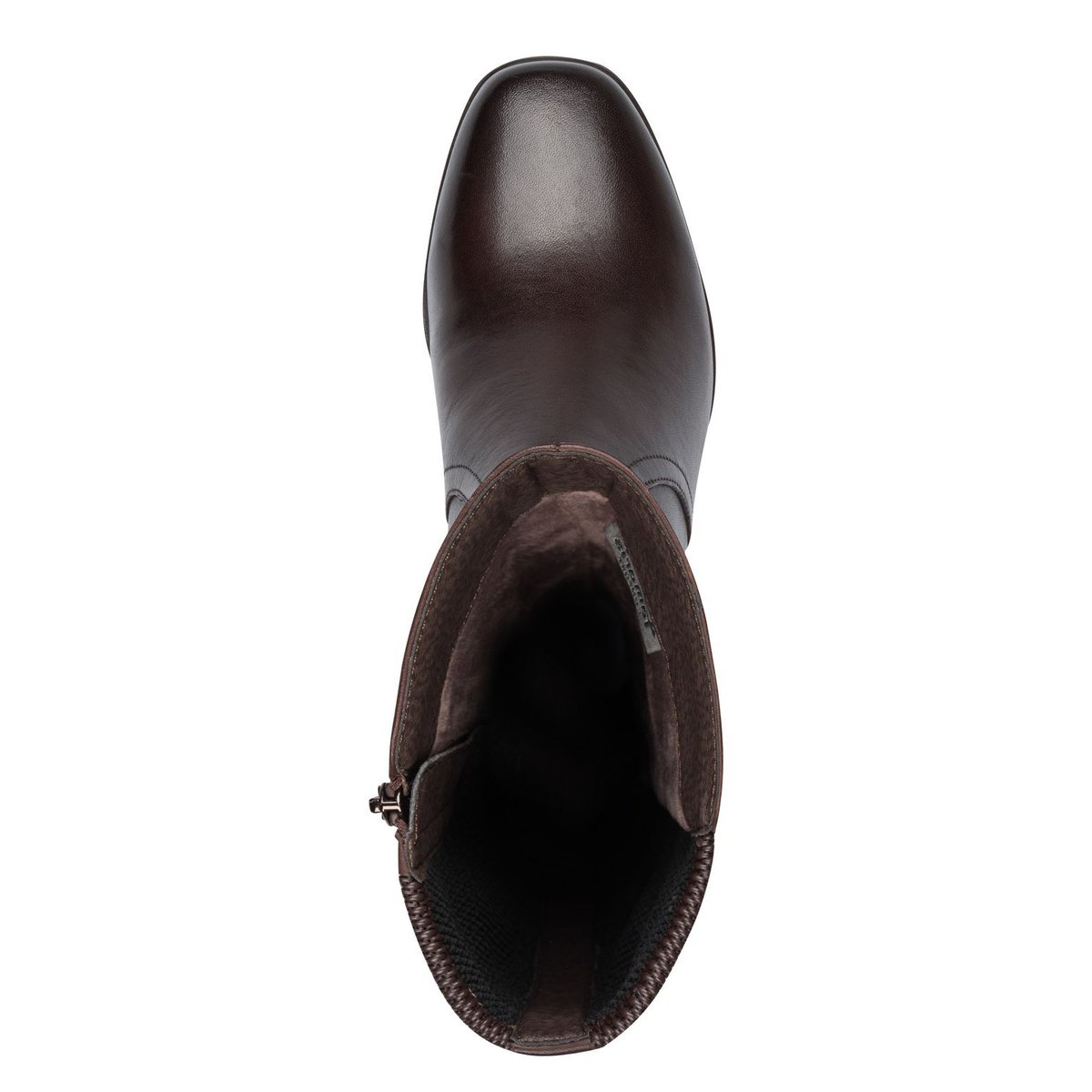 Bottes en cuir marron foncé, TAMARIS
