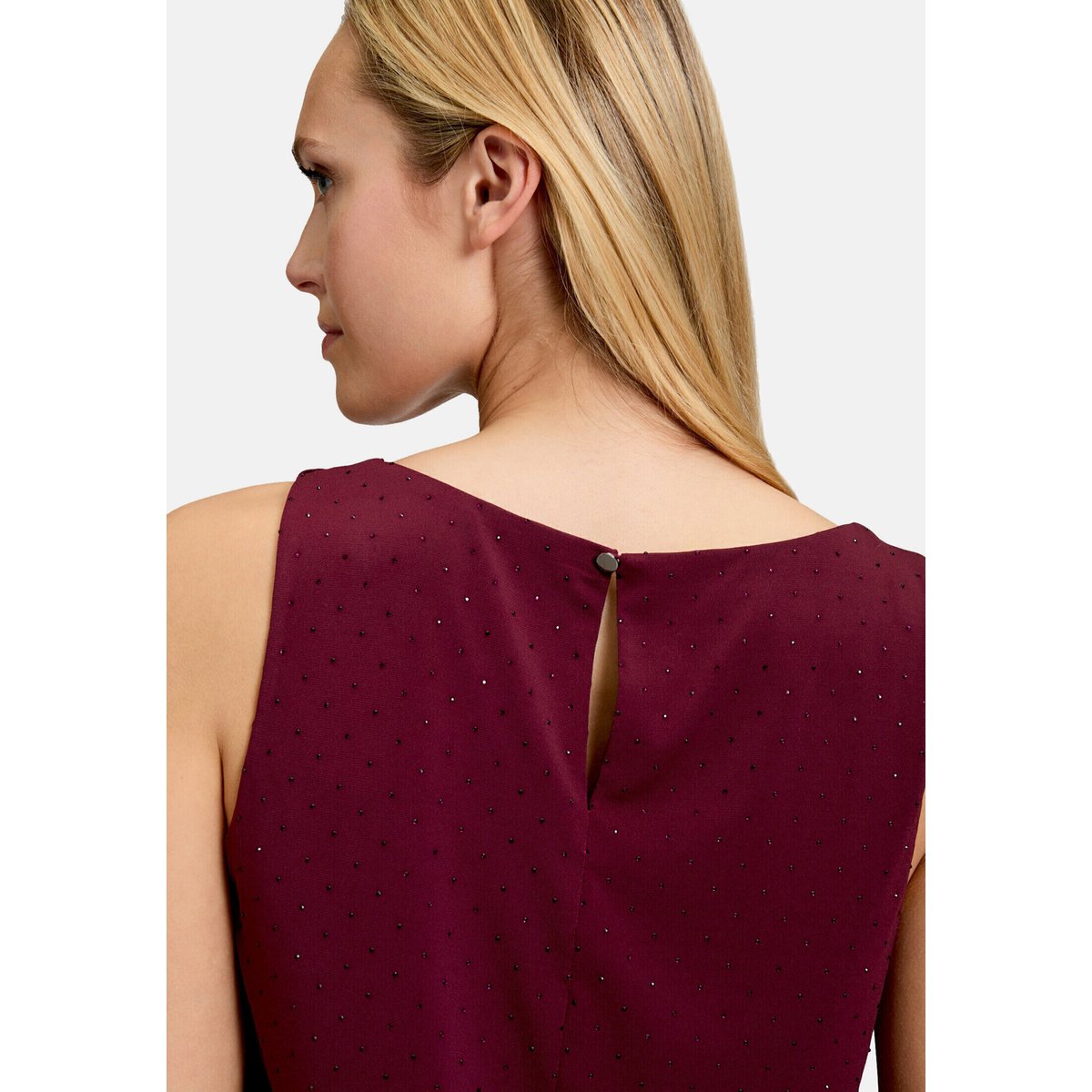 Haut façon blouse au look scintillant deep dahlia, VERA MONT