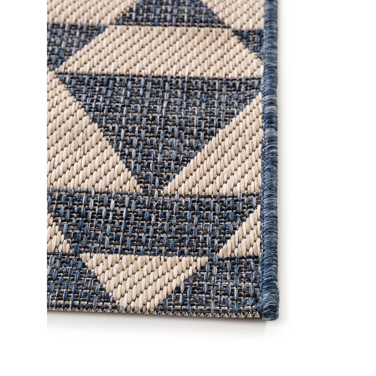 Tapis d'extérieur & intérieur RIVER beige/bleu, BENUTA 