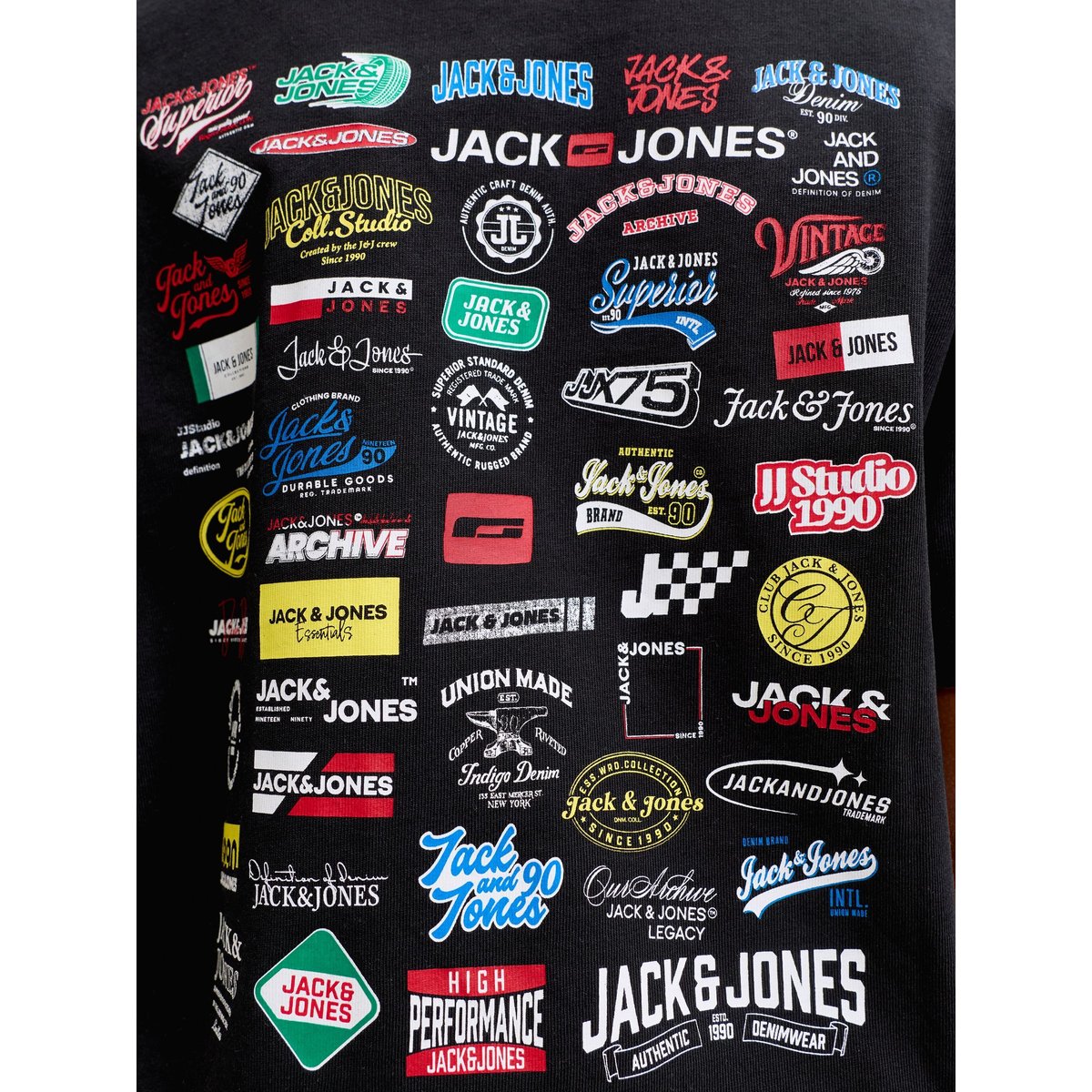 T-Shirt black 1, JACK & JONES JUNIOR