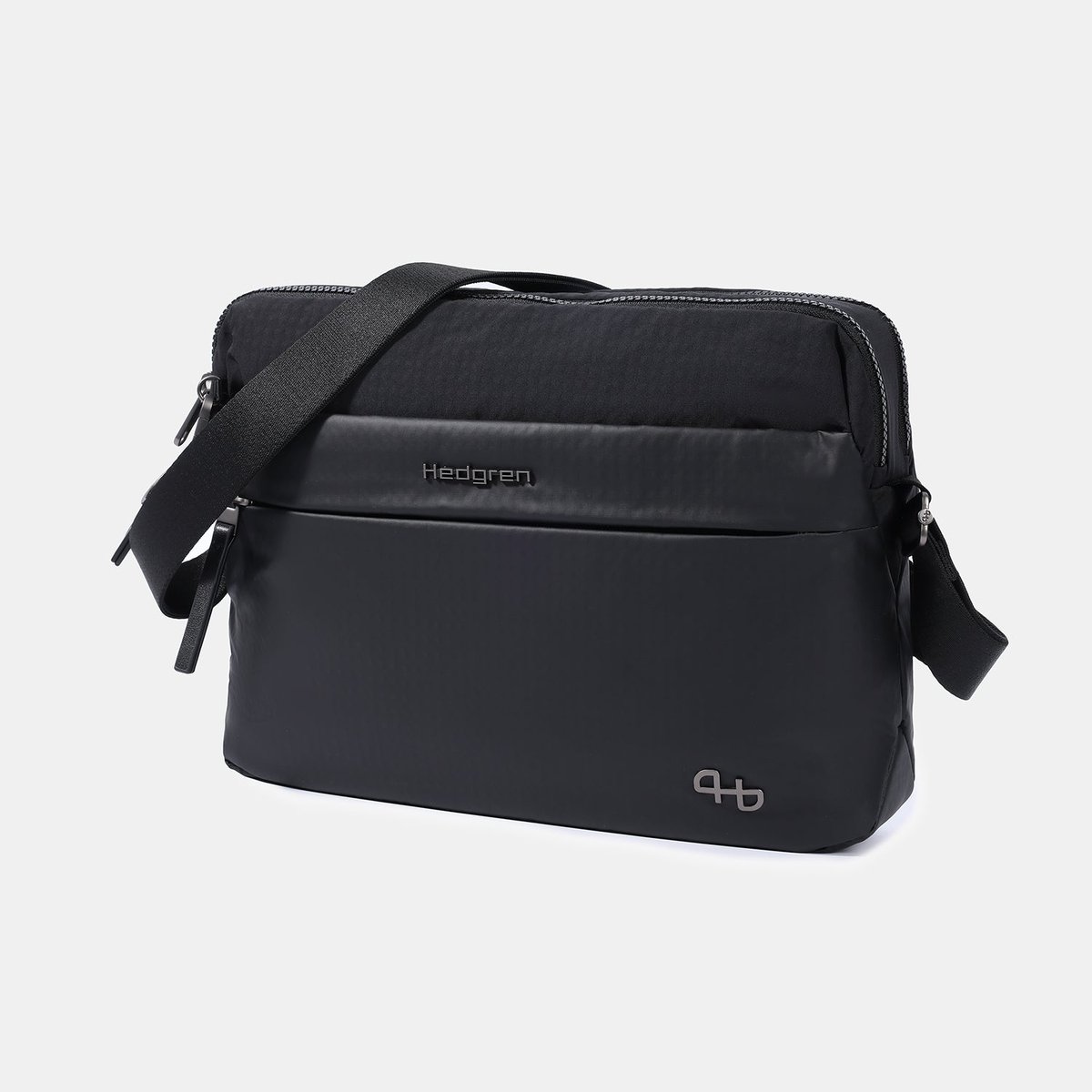 Sac bandoulière format A4 avec protection RFID black, HEDGREN