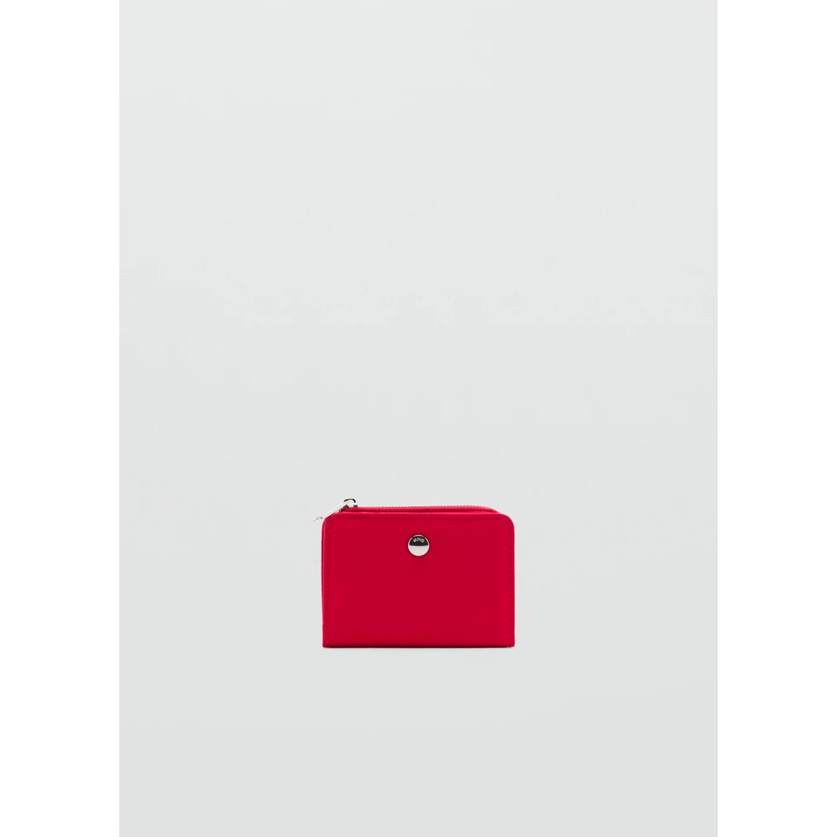 Petit portefeuille en nylon rouge, MANGO