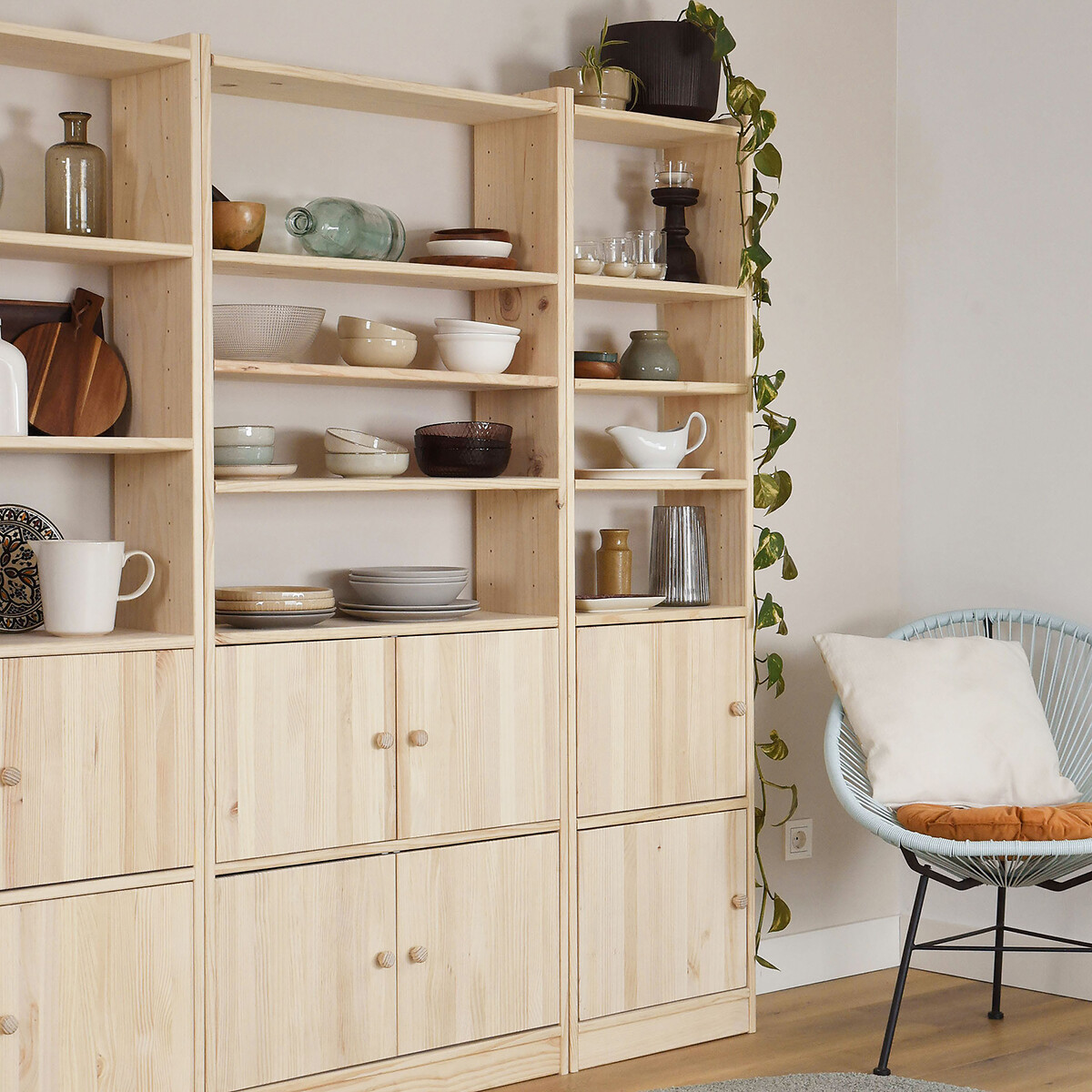 Door for Gala Shelf - 50 cm light wood, EUROPE & NATURE