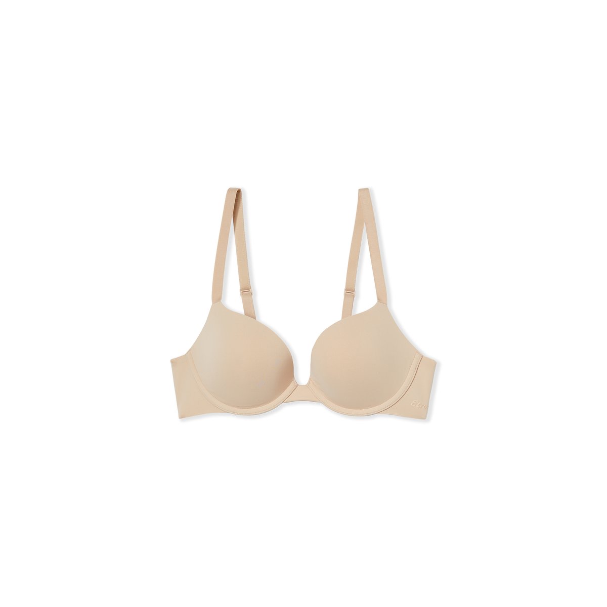 Soutien-gorge N.2 - Le push up plongeant en microfibre PURE INVISIBLE lin, ETAM