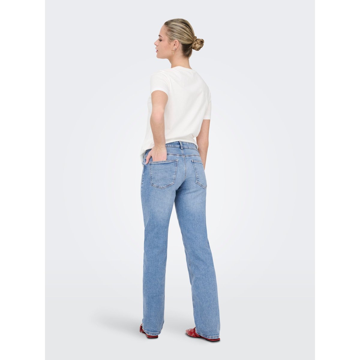 Jean Coupe Droite light blue denim, ONLY