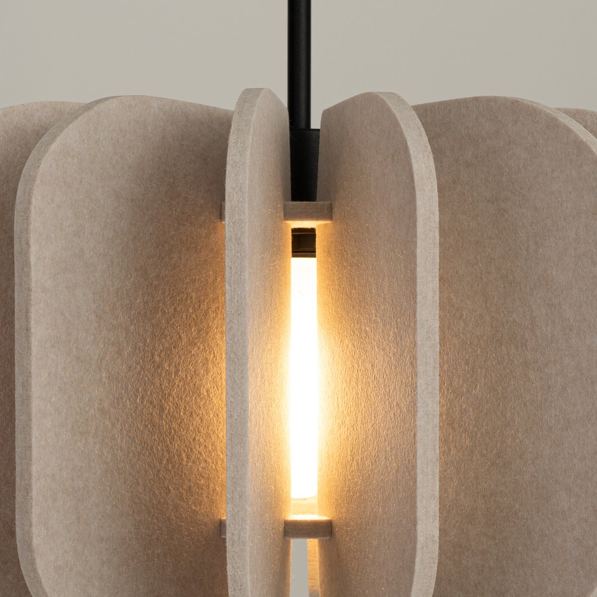 Suspension Feutre Beige E27 1 Mula beige, EDEN