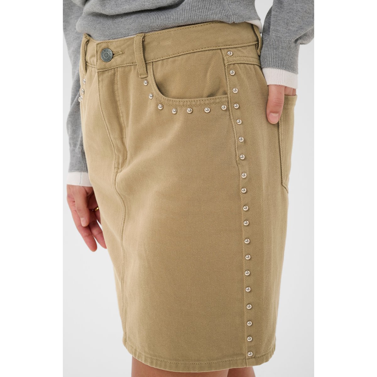 Manteau beige washed petrified oak twill, KAFFE