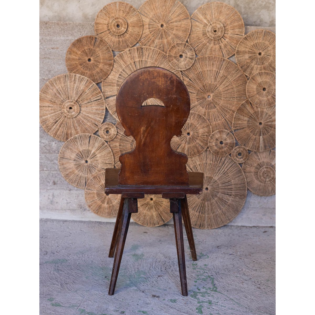 Paire de chaises alsaciennes Claude N°1573 - Bon état bois foncé, DEBONGOUT