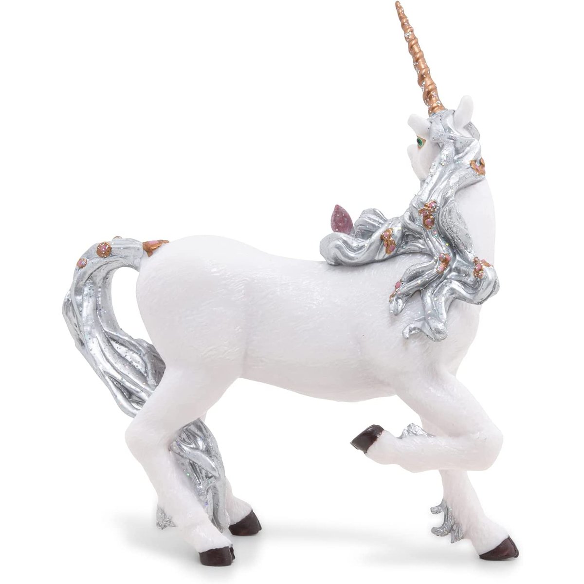 Figurine Licorne argentée blanc, PAPO